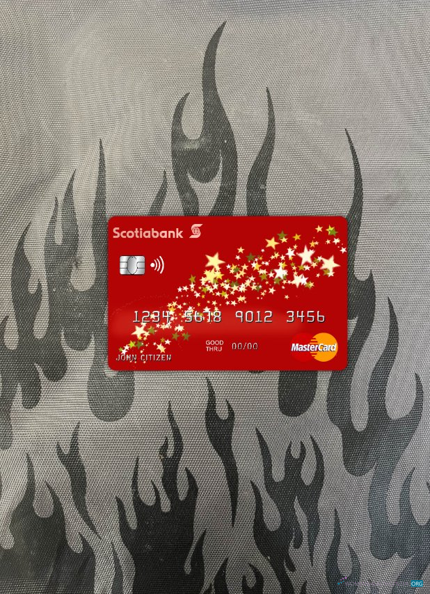 Download Bahamas Scotia bank mastercard photolook front Photoshop template